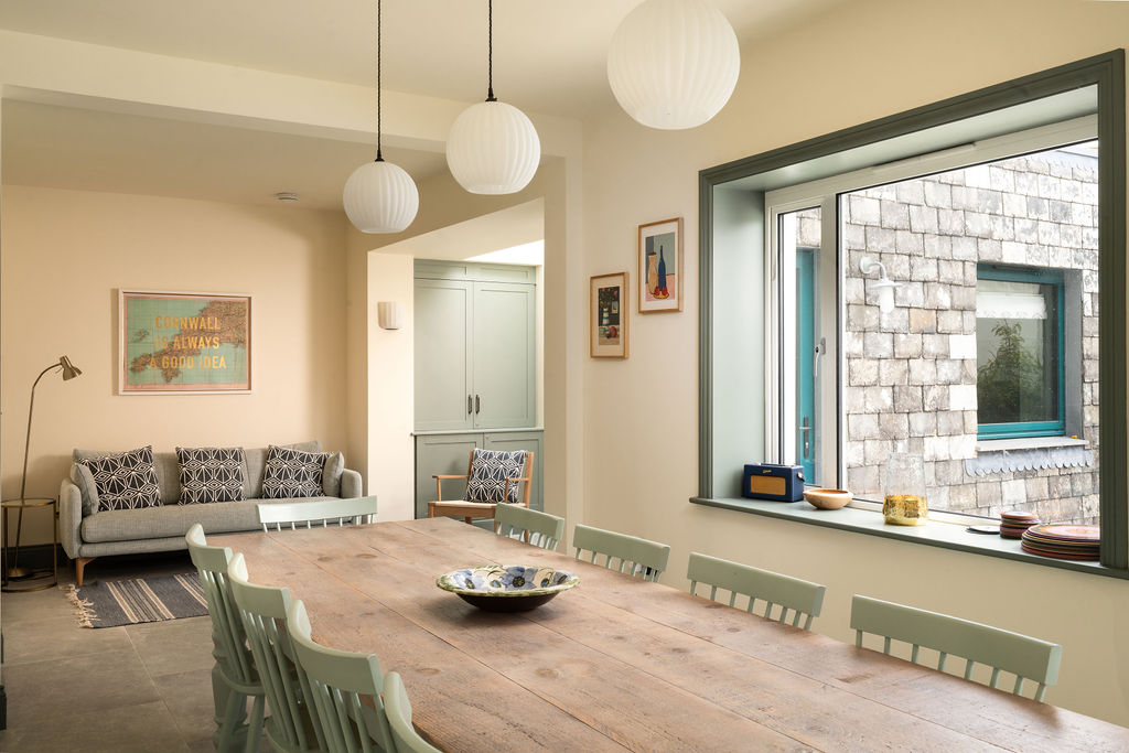 Open dining and sitting area