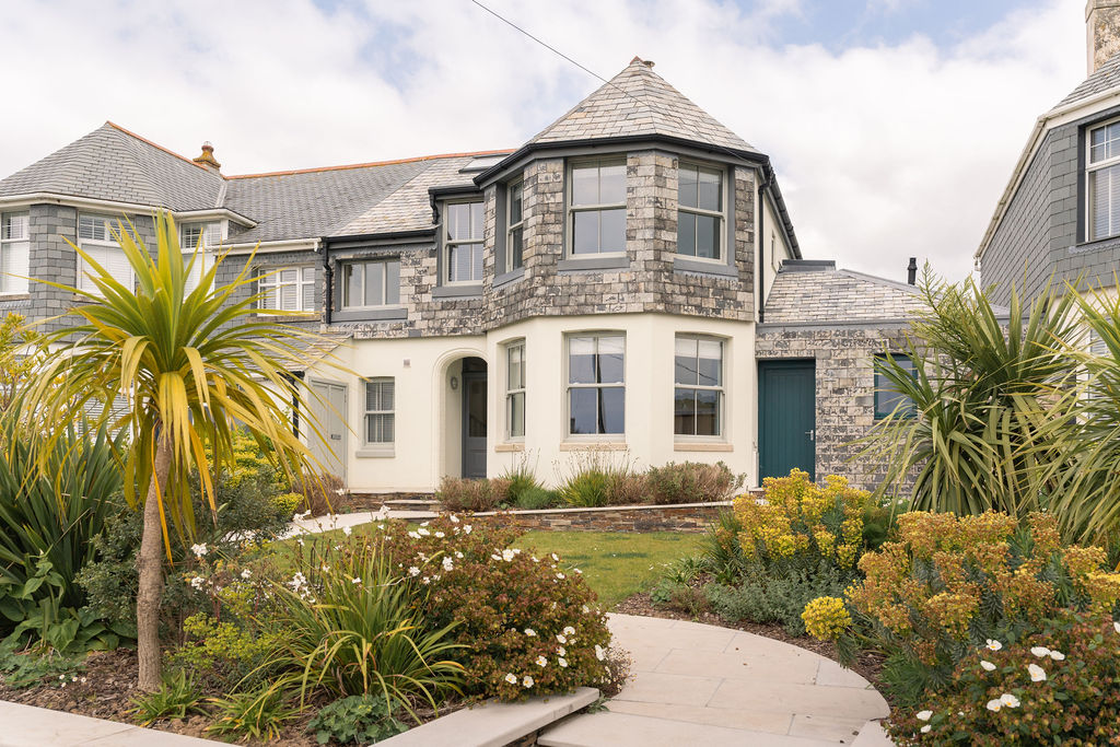 Completed front elevation of Avalon