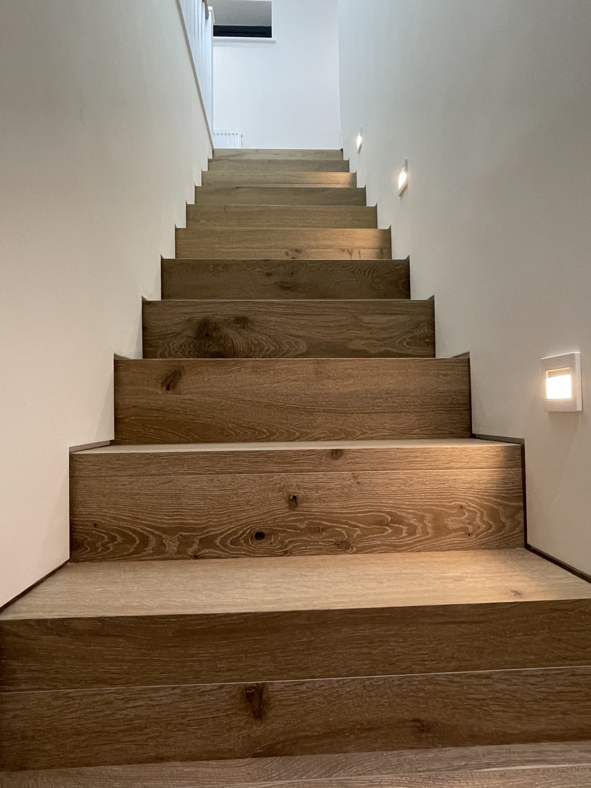 Timber staircase at Little Bodieve