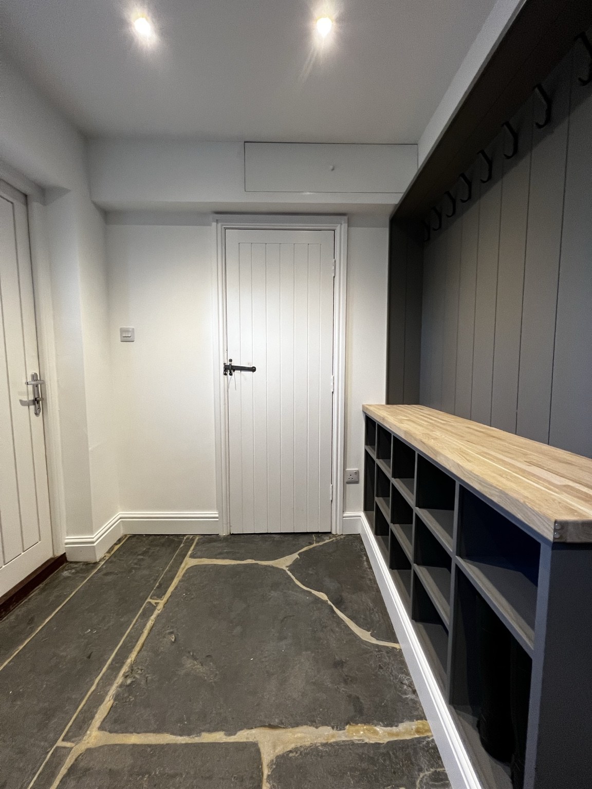 Boot room at St Issy Barn Conversion